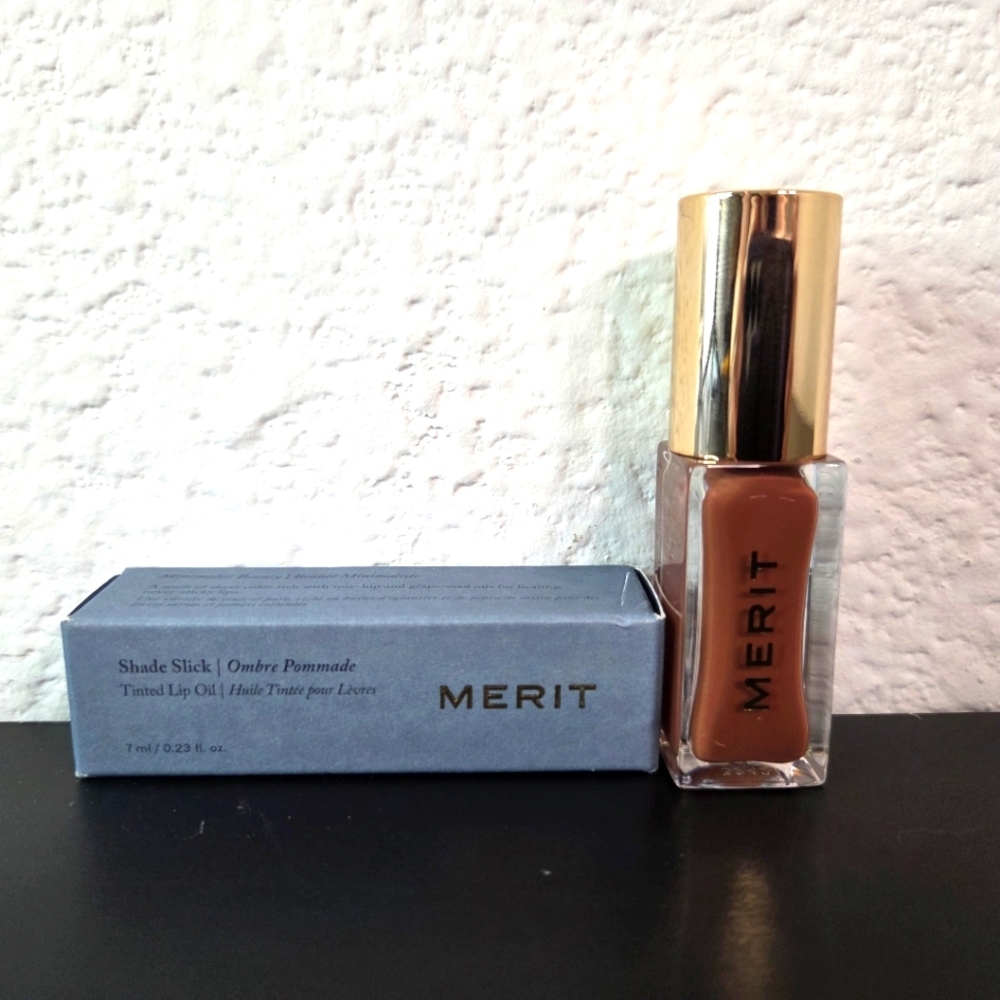 Merit Shade Slick Lip Oil In TAUPE